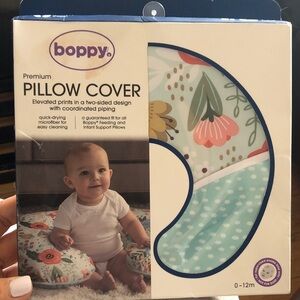 Boppy Premium Pillow Cover with Floral and Polka Dot Design